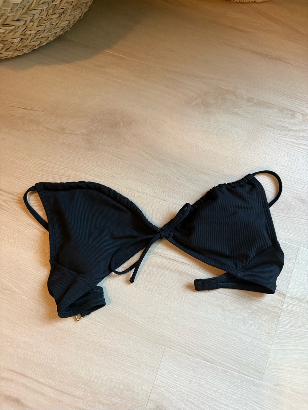 Shade & Shore Black Triangle Bikini Top